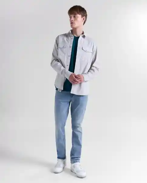 Camisa Hombre Crudo Talla S 819G520_CRU134403 Americanino