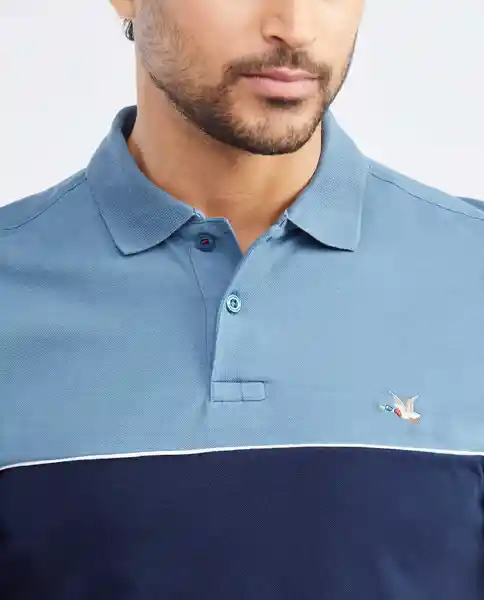 Camiseta Polo Azul Espejismo Oscuro Talla XS Chevignon