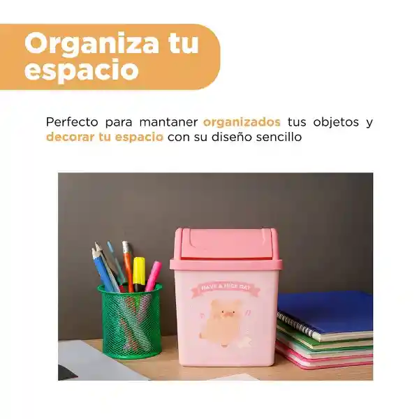 Papelera de Escritorio Serie Lulu The Piggy Miniso