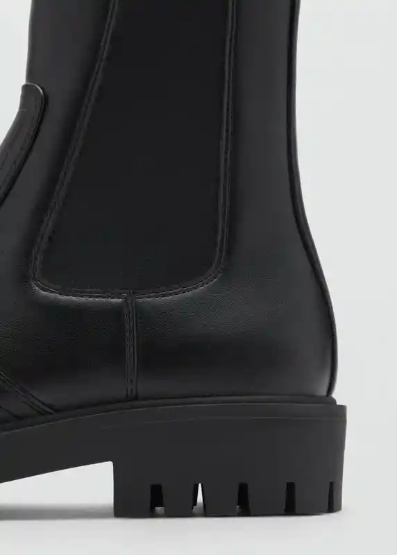 Botines Celer Negro Talla 35 Mujer Mango