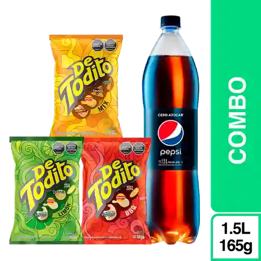 Combo de Todito Mix Bbq y Limón + Pepsi Cero 1.5L