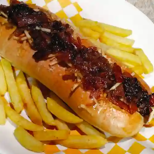 Perro Caliente con Salchicha Ranchera