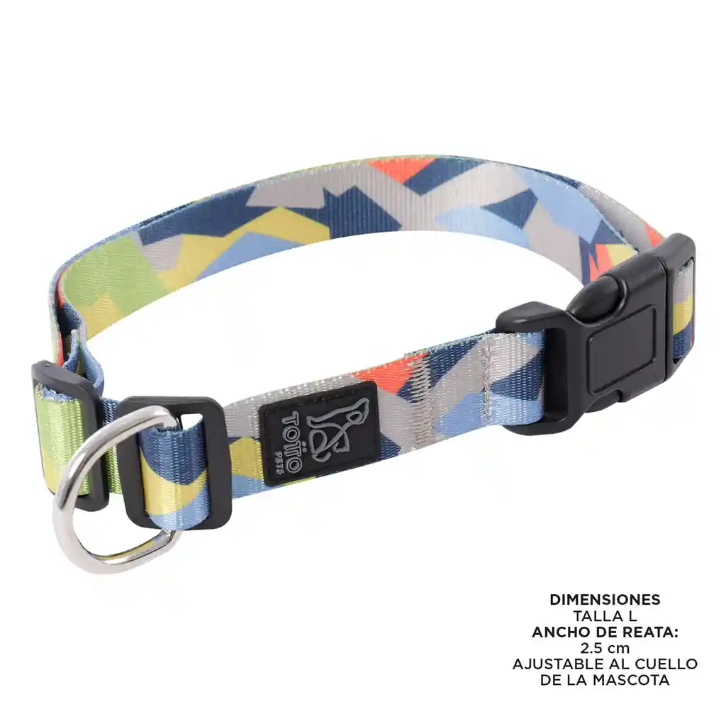 Totto Collar Ajustable Talla L Multicolor Para Perro