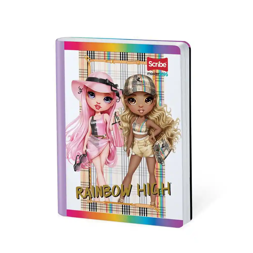 Cuaderno Rainbow Master Mas Cuadriculado 50 Hojas Cosido Scribe