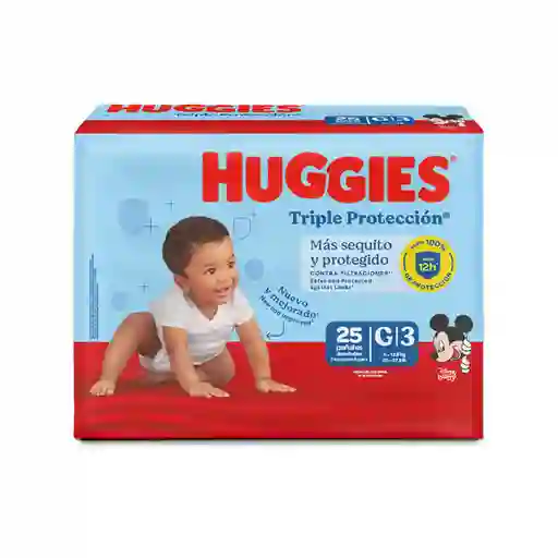 Huggies Pañal Triple Protección Etapa 3/G 25 Und