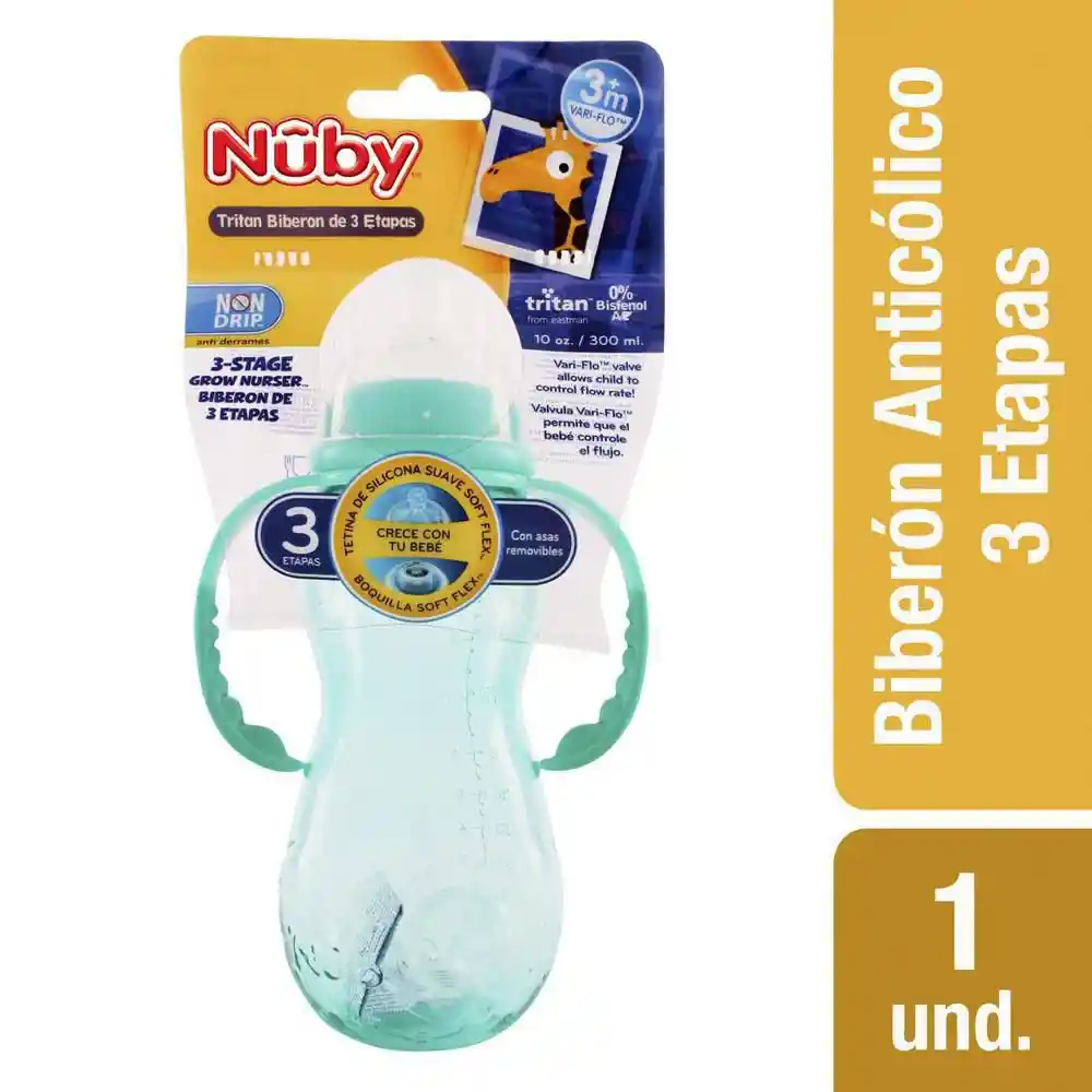 Nuby Biberon Tritan Con Asas 320 mL