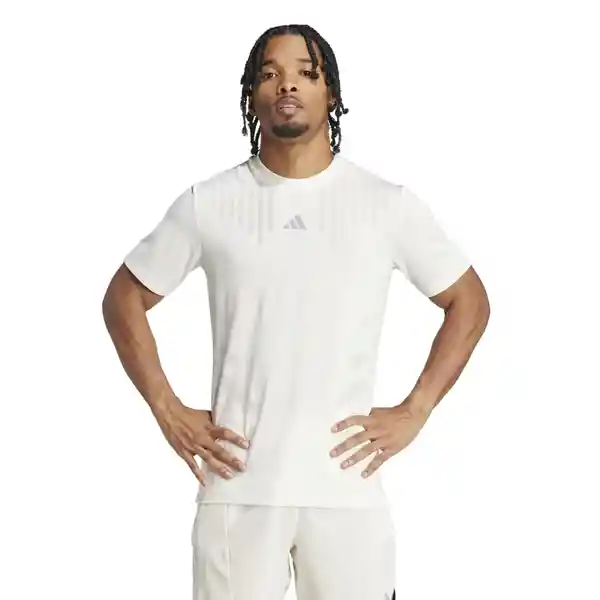 Adidas Camiseta Hiit Airchi Tee Para Hombre Blanco Talla S