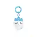 Llavero 3D Hachiware Serie Chiikawa Blanco Con Azul Miniso