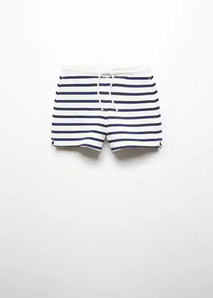 Short Azul Offwhite Talla 10 Niñas Mango