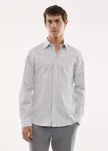 Camisa Side Gris Talla XL Hombre Mango