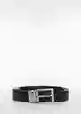 Cinturón Emili4 Negro Talla 91 Hombre Mango
