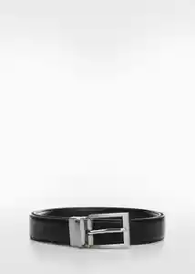 Cinturón Emili4 Negro Talla 91 Hombre Mango