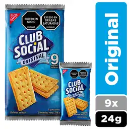 Galletas Saladas Club Social 9Pack Original 216G