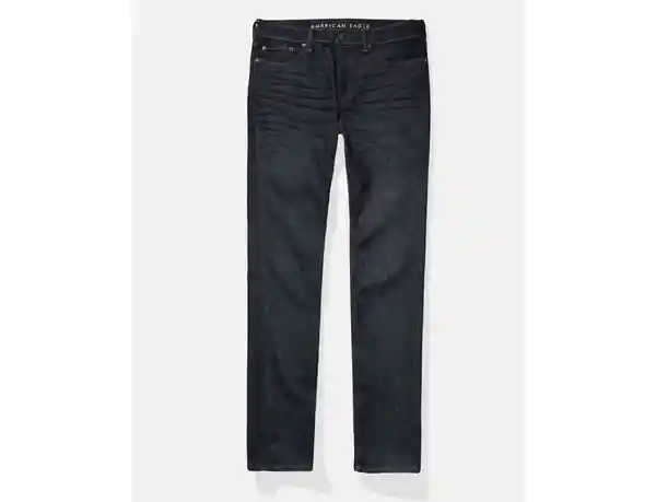 Pantalón Jean Straight Hombre Azul Talla 40 x 32 American Eagle