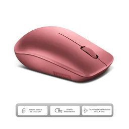 Lenovo Mouse Inalámbrico Rojo 530