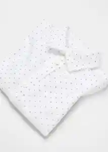 Camisa Oxfordbp Blanco Talla 71 Niños Mango