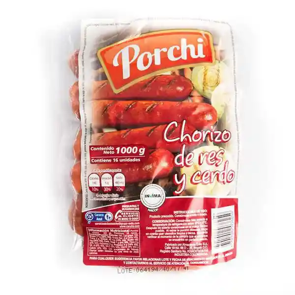 Porchi Chorizo de Res y Cerdo