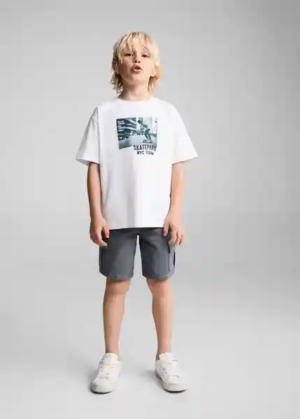 Camiseta Team Off White Talla 08 Niños Mango