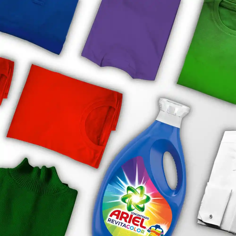 Ariel Doble Poder Líquido 1.2L + Ariel Revitacolor Líquido 400ml