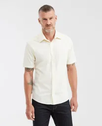 Camisa Manga Corta Slim Fit Amarillo Talla M Chevignon