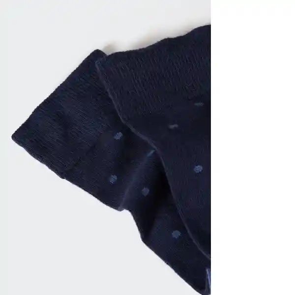 Calcetines Polka Navy Talla 99 Hombre Mango