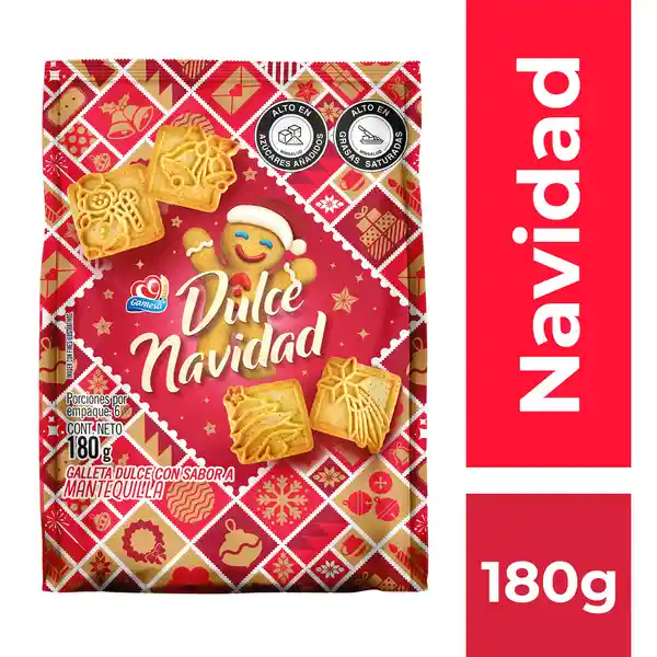 Gamesa Galleta Mantequilla Dulce Navidad 180 g