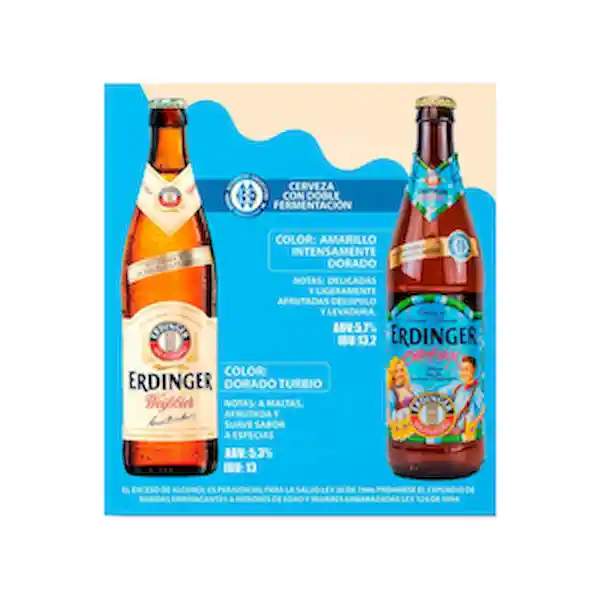 Erdinger Pack Cerveza Weissbier y Oktoberfest