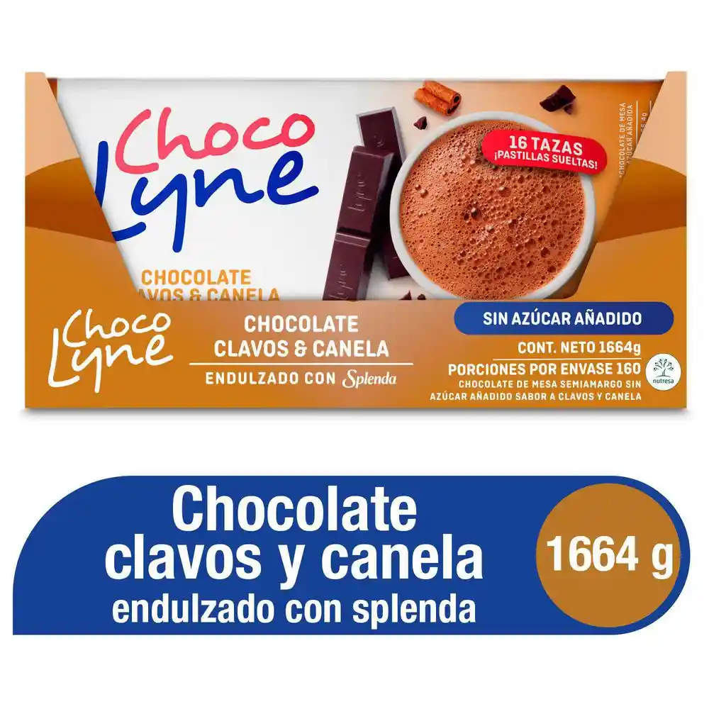 Choco Lyne Chocolate Clavos y Canela Plegadiza