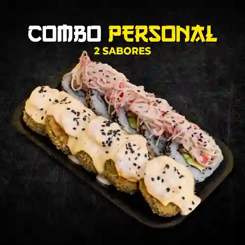 Combo Personal # 1- 1 Rollo 2 Sabores