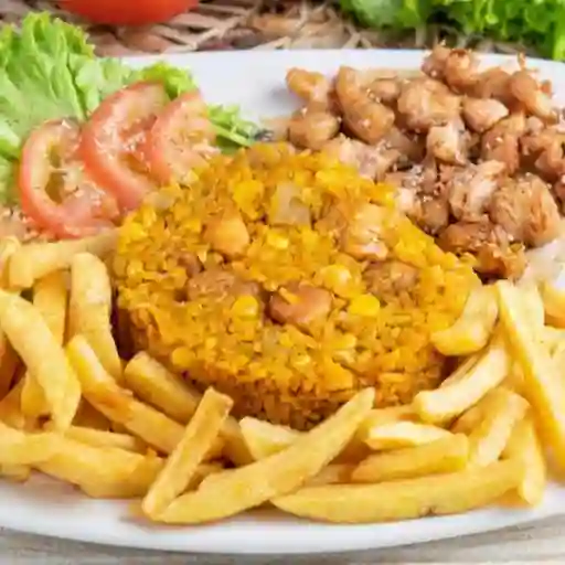 Pollo teriyaki de mi cafetal