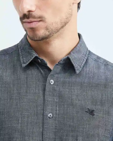 Camisa Denim Negro Noche Ultraoscuro M Chevignon