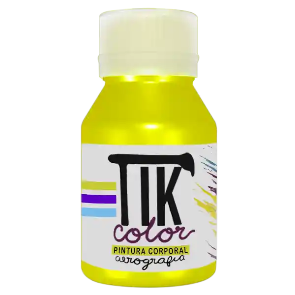 Tikcolor Maquillaje Artístico Amarillo Fluorescente 60 mL