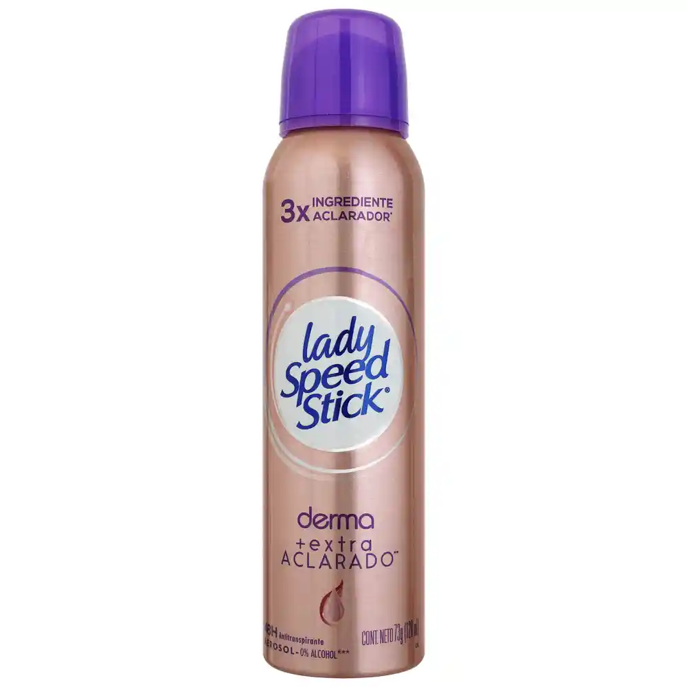 Lady Speed Stick Desodorante Derma + Extra Aclarado en Spray