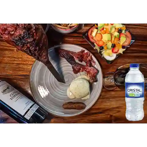Combo Rodizio Ejecutivo + Cristal Sin Gas 400 ml