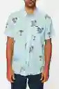 ONeill Camisa Artist Series Jhon Schubert am Azul Talla S