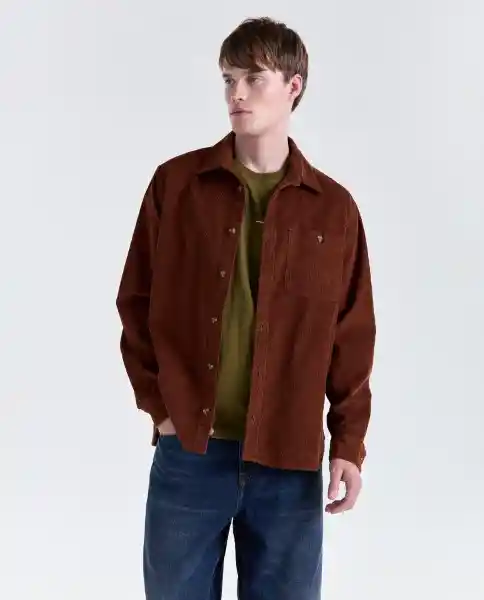 Camisa Hombre Café Talla M 819G505_CAF181140 Americanino