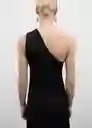 Vestido Felisa Negro Talla L Mujer Mango