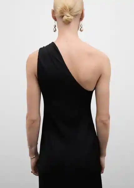 Vestido Felisa Negro Talla L Mujer Mango