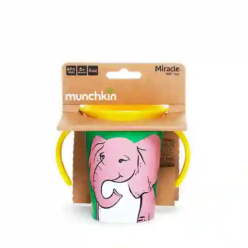 Munchkin Vaso Entrenador Miracle Cup Animal Elefante 6 Oz