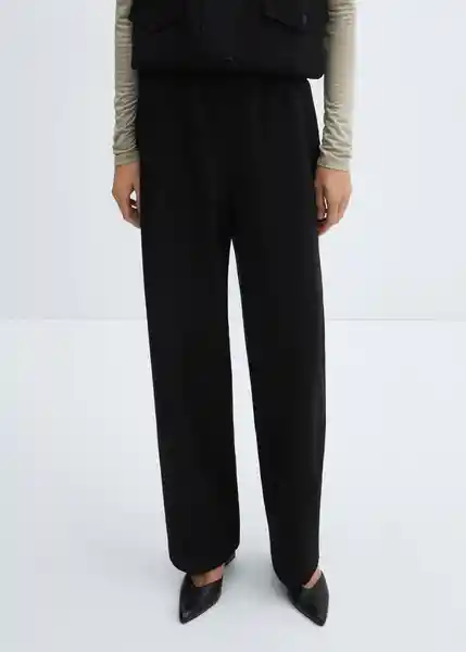 Pantalón Garro Negro Talla S Mujer Mango