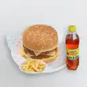 Hamburguesa Doble más Papas más Gaseosa