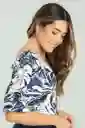 Blusa Nichols Color Azul Oscuro Talla XS Ragged