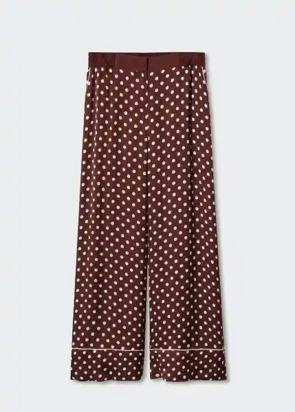 Pantalón Lola Marron Talla Xs Mujer Mango