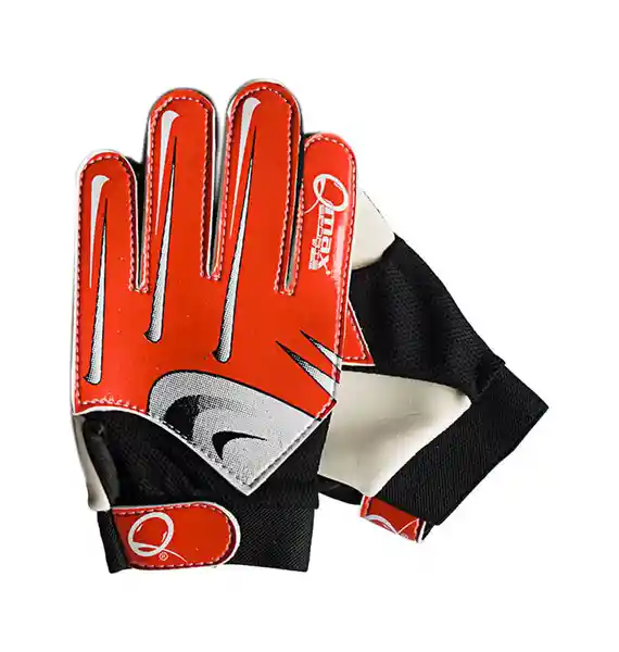 Qmax Guantes de Fútbol Rojo