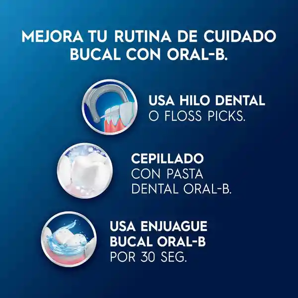 Crema Dental Oral-B 100% De Tu Boca* Cuidada Encías más Saludables en 2 semanas Combate la formación de caries desde la raíz 66ml