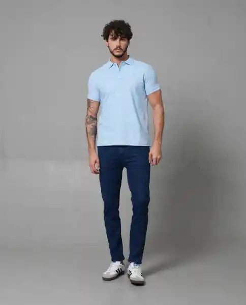 Camiseta Polo Hombre Azul XL 190G000_AZU144214 Rifle