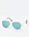 American Eagle Gafas de Sol Tipo Aviador Lentes Reflectivo Verde