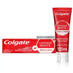 Colgate Crema Dental Luminous White Brilliant 125 mL