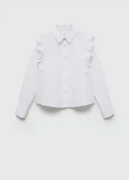 Camisa Carlota Blanco Talla 06 Niñas Mango