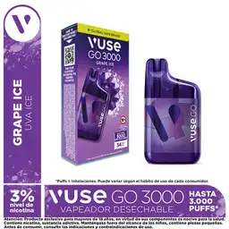 Vuse Go Vapeador 3000 Grape Ice 34 mg